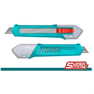 Total มีดคัตเตอร์ ใบมีด 18 มม. วัสดุ SK5 Carbon Steel รุ่นTHT51001 ( Snap-off Blade Knife )