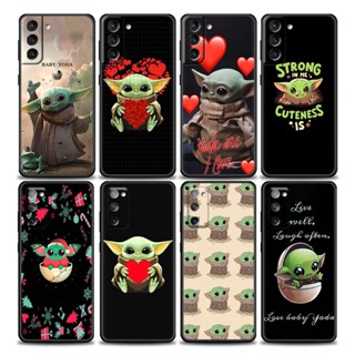 เคสโทรศัพท์มือถือ ลายการ์ตูนน่ารัก Baby Yoda Marvel Hero สําหรับ Samsung Galaxy S22 S8 S9 S10 Lite S10e S21 S20 FE Plus Ultra 4G 5G