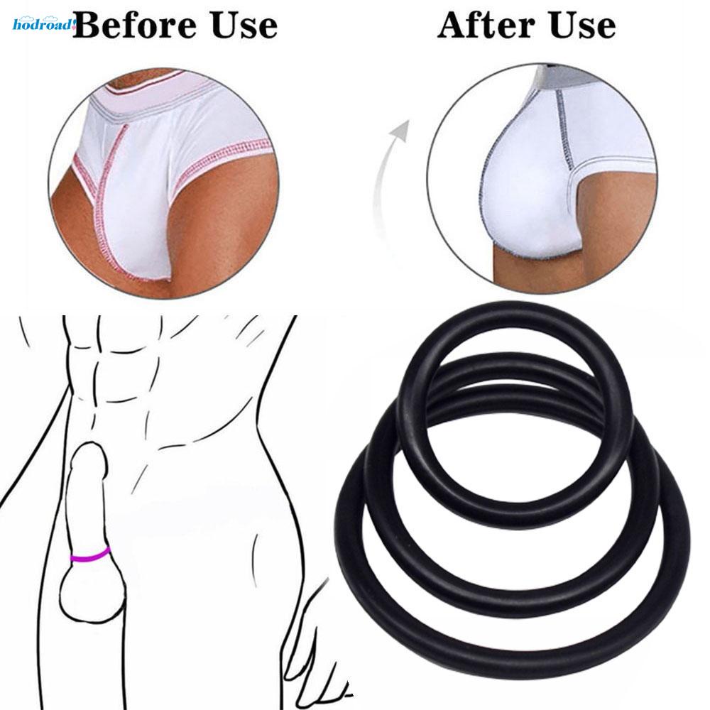 【HODRD】Mens Briefs Ring Panties Sexy Silica Gel Soft Thong Underwear 3pcs Adult【Fashion】 #4