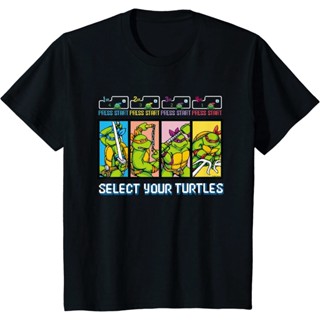 [COD]เสื้อยืด พิมพ์ลายเต่านินจา Select Your Turtles สําหรับผู้ชายS-5XL