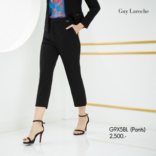 GUYLAROCHE กางเกงขายาวสีเบสิคสีดำ ใส่สบายทรงเป๊ะ (G9X5BL)