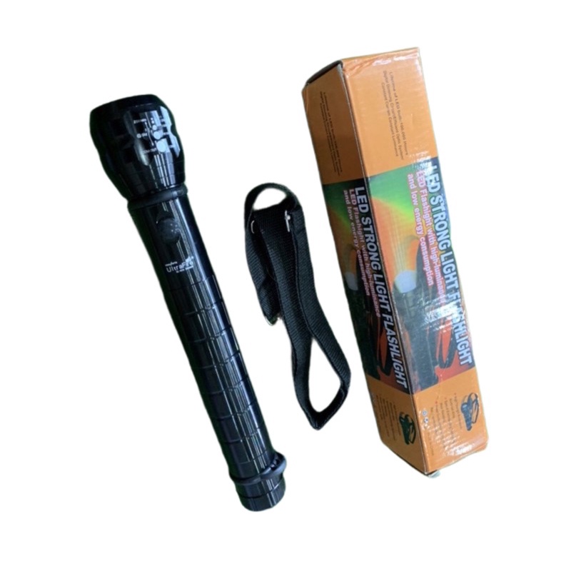 ไฟฉาย LED STRONG FLASHLIGHTขนาดยาว30cm.มาพร้อมสายสะพานไหล่