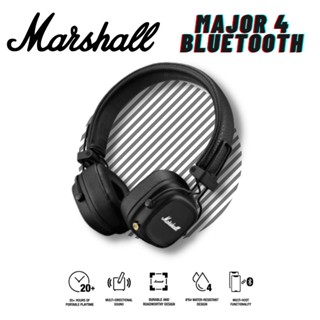 🎊พร้อมส่ง🎊 Marshall Major IV 4 หูฟังบลูทูธ Bluetooth On Ear Headphones Wireless หูฟังไร้สาย หูฟังออนเอียร์ หูฟ