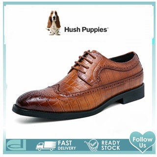 Hush_puppies รองเท้าหนัง ขนาดใหญ่ สําหรับผู้ชาย 45 46