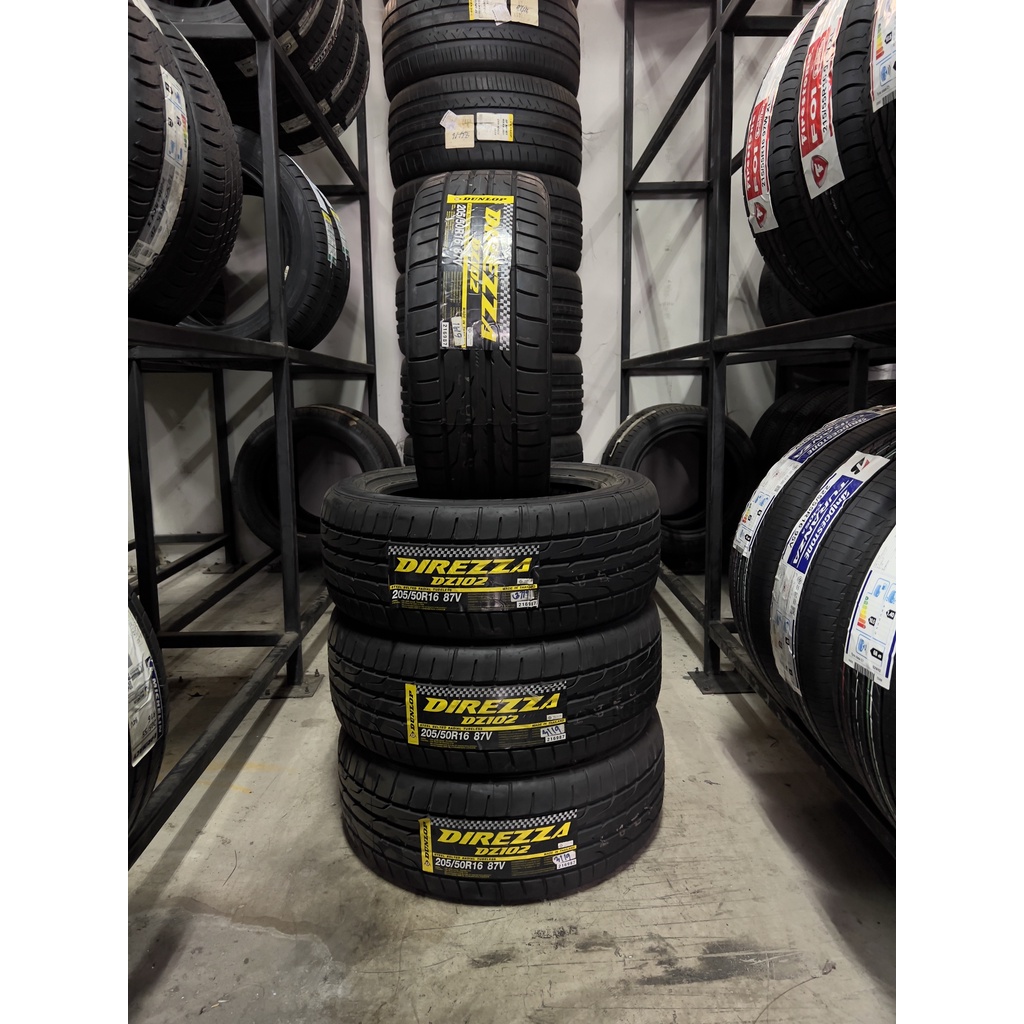 ยางรถยนต์ Dunlop Dz102 (205/50/R16) ปี 19