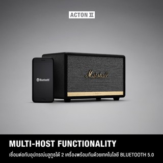 MARSHALL ACTON II BLUETOOTH BLACKลำโพงบลูทูธ ลำโพง marshall ลําโพงบลูทูธเบสหนัก รับประกัน 1 ปีส่งฟรีทั่วไทย  img 3