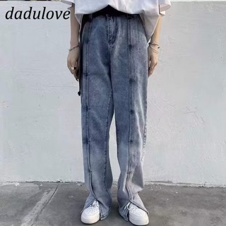 DaDulove💕 New American Split Large Size Jeans Retro Loose Flared Pants Wide Leg Pants Fashion Womens Clothing