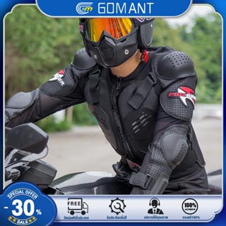 GOMANT เสื้อการ์ดมอเตอร์ไซค์ เสื้อการ์ดมอไซ ชุดขับบิ๊กไบค์ เสื้อขับมอไซค์motorbike jacket เกราะเสื้อผ้าแข่งรถอุปกรณ์ป้อง