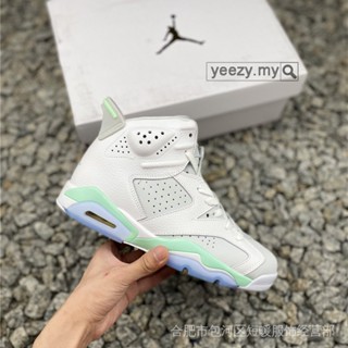 Air Jordan 6 "Mint Foam" AJ6 รองเท้าบาสเก็ตบอล สีเขียวมิ้นท์ DQ4914 103 LGEV