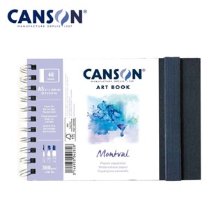 Canson(แคนสัน)  Montval Art Book หนา 300 g. ขนาด A5 เเนวนอน #C312 00L 003