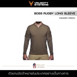 Velocity Systems - VL-104 BOSS Rugby Long Sleeve [Ranger Green] เสื้อแขนยาว สำหรับผู้ชาย เสื้อเชิ้ตแขนยาว