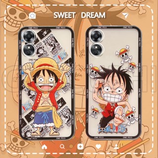 เคส OPPO A17 2022 อะนิเมะ Onepiece ลายลูฟี่ ใส นิ่ม ซิลิโคน เคสโทรศัพท์ OPPO A17 เคสโทรศัพท์