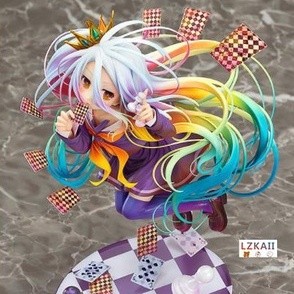 No Game No Life - Shiro 3th Poker Ver. ฟิกเกอร์ Schwi Dola ขนาด 19 ซม. 1/8 สําหรับเก็บสะสม