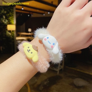 SANRIO Hugepeaknew ยางรัดผม รูปการ์ตูนซานริโอ้ ซินนาม่อนโรล สีดํา น่ารัก เรียบง่าย สําหรับผู้หญิง