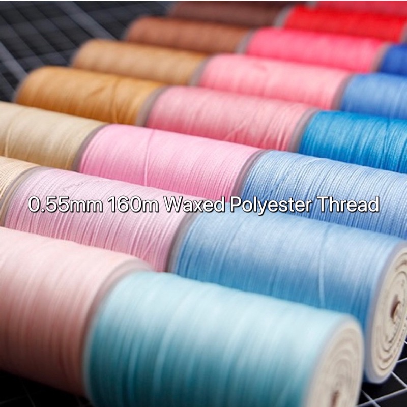 จํากัด 0.55 มม. 125 ม. ด้ายโพลีเอสเตอร์แว็กซ์กลม Macrame ( CKFOO )