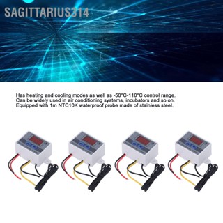 Sagittarius314 เครื่องควบคุมอุณหภูมิดิจิทัล ‐50 C เป็น 110 C 110‐220V 1500W 4 ชิ้น