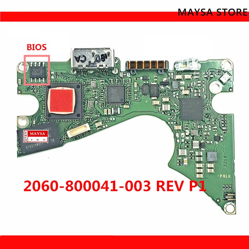 HDD PCB logic board printed circuit board 2060-800041-003 REV P1 for WD hard drive repair data recov