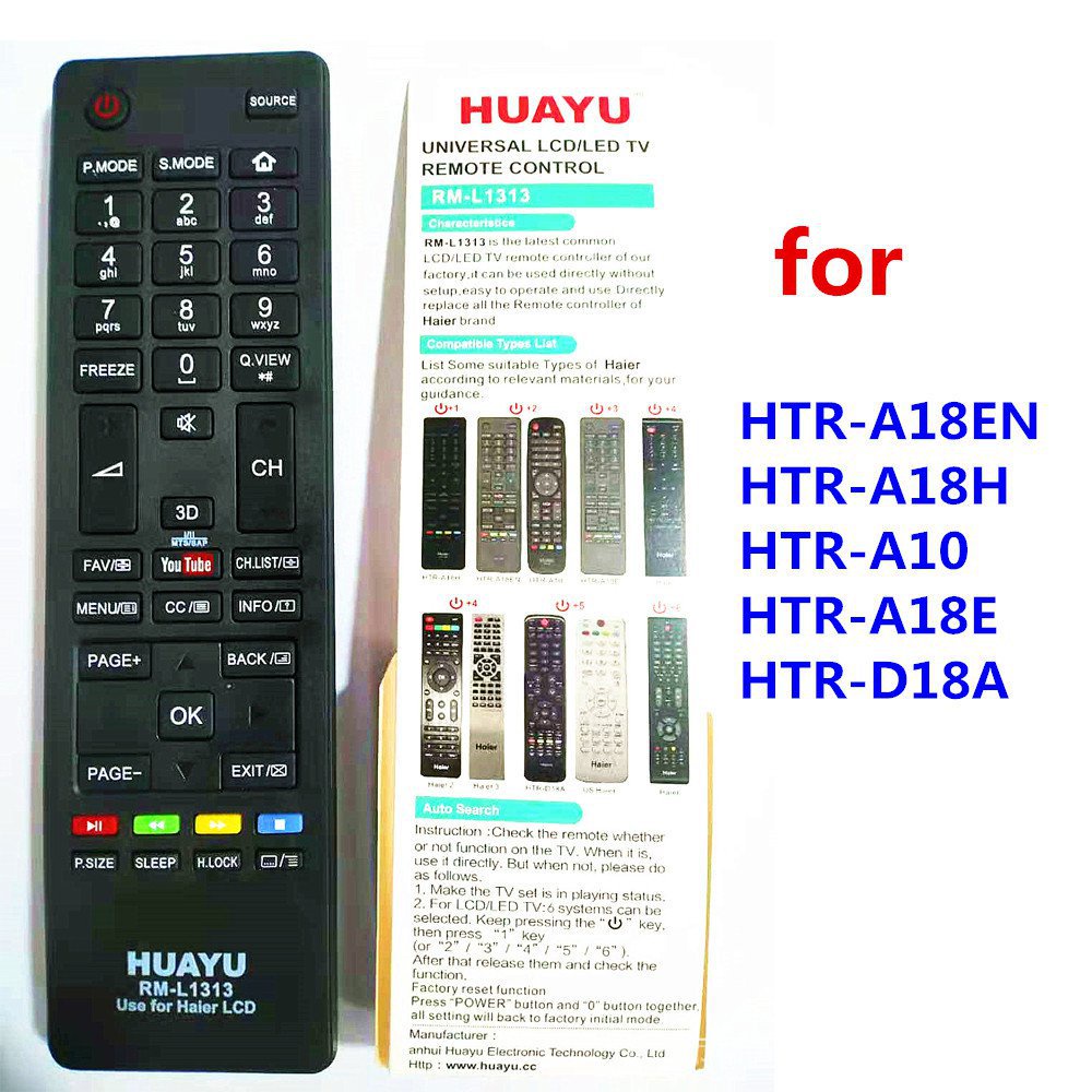 RM-L13 รีโมทคอนโทรลใหม่สําหรับ Haier HTR-A18EN A18H A10 A18E D18A A18M A10H A10L