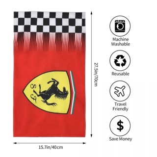 Scuderia ferrari (7) ผ้าขนหนู ทรงสี่เหลี่ยม ขนาด 70x40 ซม. สําหรับออกกําลังกาย โยคะ วิ่ง กลางแจ้ง