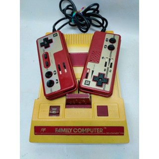 Famicom ชุดพร้อมเล่นไฟไทย ยุค90 แถม ตลับมารีโอ้แท้ ระบบAVโรงงาน ใช้งานได้ปกติ จอยแบบโทโบเลื่อนปรับระดับได้