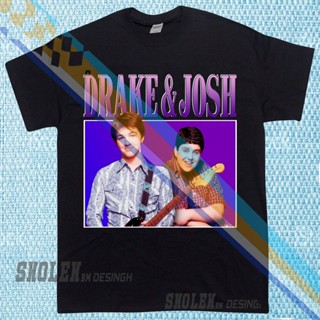 เสื้อยืดแขนสั้นลําลอง ผ้าฝ้าย พิมพ์ลาย Drake Josh Tour Merch พลัสไซซ์ ของขวัญวันเกิด สําหรับผู้ชาย XS-