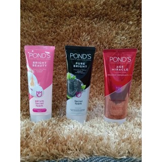 PONDS White Beauty/ Age miracle/ Pure Bright Facial Foam โฟมพอนด์ล้างหน้า 100 ml.