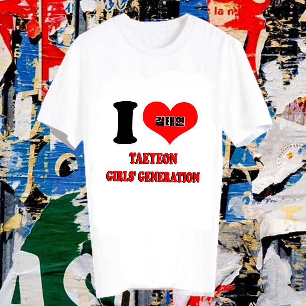 เสื้อยืดดารา Fanmade แฟนเมด เคำพูด แฟนคลับ FCB126 แทยอน TAEYEON SNSD Girls' Generation