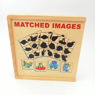 Matched Images ภาพเหมือนพร้อมเงาคละแบบ 40/ชิ้นพร้อมกล่องไม้