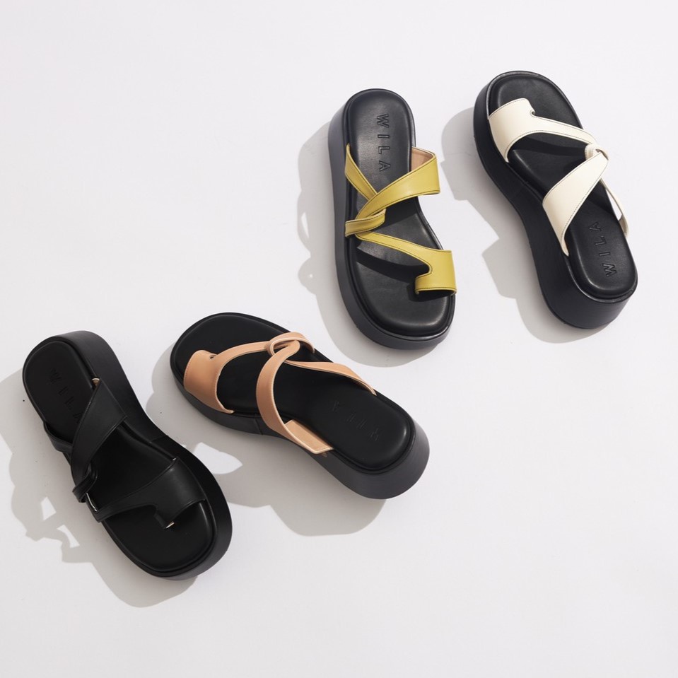 (รุ่น โตเกียว) - Wila shoes l รองเท้าส้นตึก ความสูง2นิ้ว พื้นนุ่มมากๆ กดสั่งได้เลยนะคะ