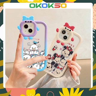 เคสโทรศัพท์มือถือคู่รัก แบบนิ่ม กันกระแทก ลายการ์ตูน Little Monster Minnie สําหรับ OPPO Reno8 Reno7pro reno6 7z 5 R17 A15 A53 A31 A9 2020 F11