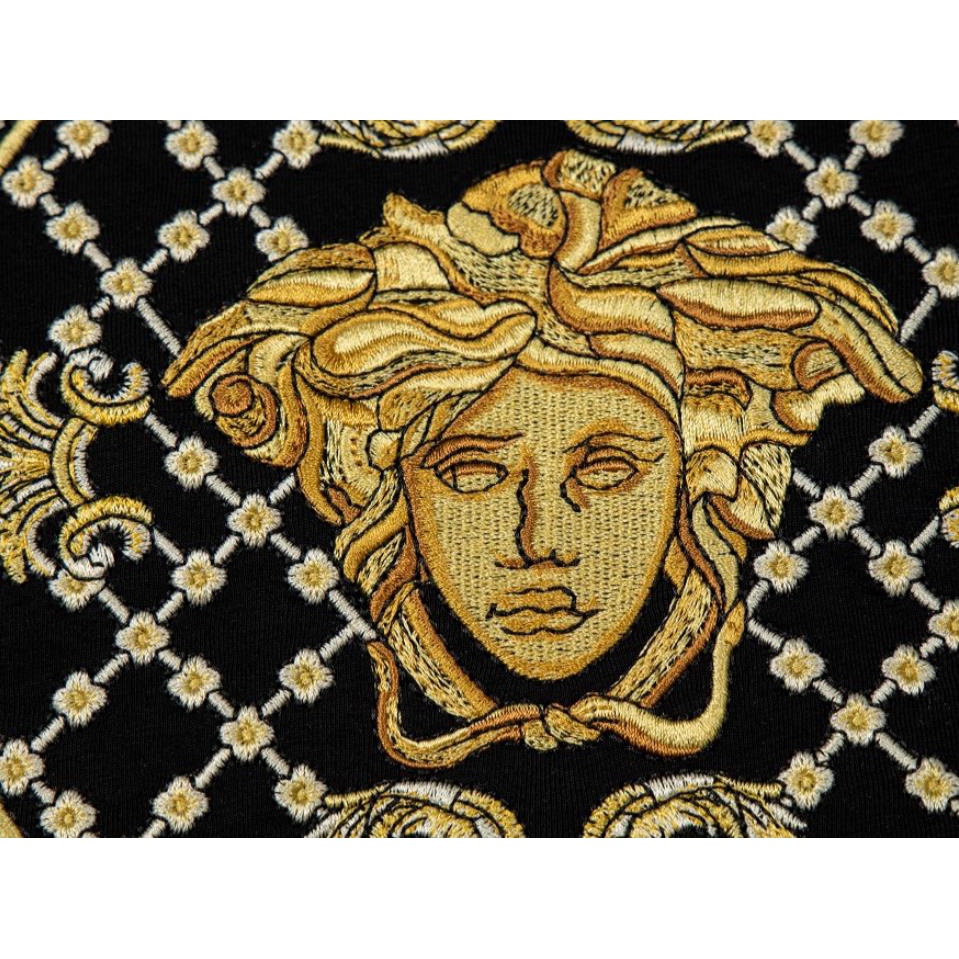 Versace High-quality embroidered T shirt men and women fashion shirt couple short sleeved ins top tshirt 09 #4