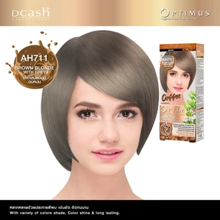 (โทนกาแฟ) Dcash ดีแคช ออพติมัส คัลเลอร์ ครีม 100ml ย้อมสีผม