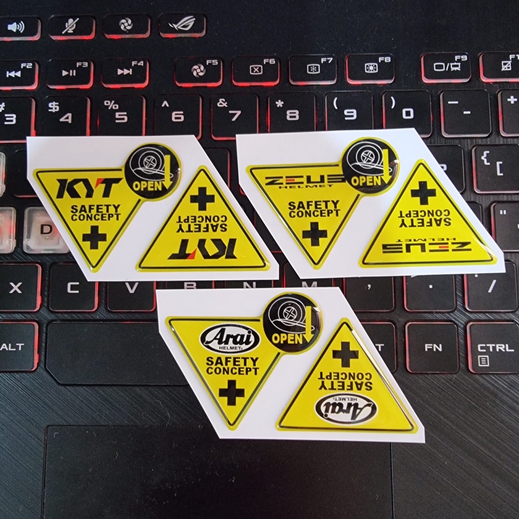 SAFETY CONCEPT สติ๊กเกอร์เรซิ่นแบบยืดหยุ่น – ตราสัญลักษณ์ 3D Anti-Yellowing & กันน้ํา สติ๊กเกอร์ติดม