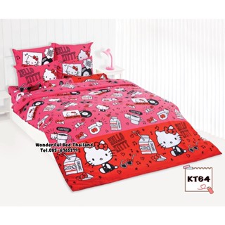 TOTO 🌐KT64🌐 ลายคิตตี้ Hello Kitty ชุดผ้าปูที่นอน ชุดเครื่องนอน ผ้าห่มนวม  ยี่ห้อโตโตแท้100%