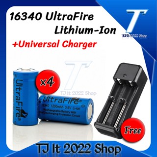 16340 UltraFire Lithium-Ion  +Universal Charger