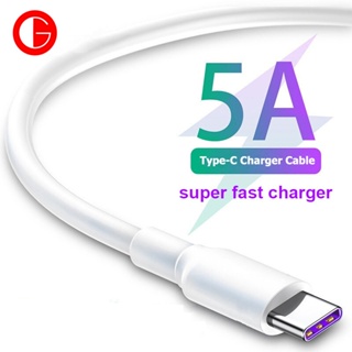 GoodSJ สายชาร์จโทรศัพท์มือถือ Usb Type C 5A 1 เมตร 1.5 เมตร 2 เมตร สีขาว สําหรับ