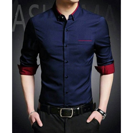 KEMEJA RAFFI MAN เสื้อเชิ้ตผู้ชาย PLAIN MENS LONG-SLEEVED SHIRT FORMAL SLIM FIT เสื้อเชิ้ตผู้ชาย - ส