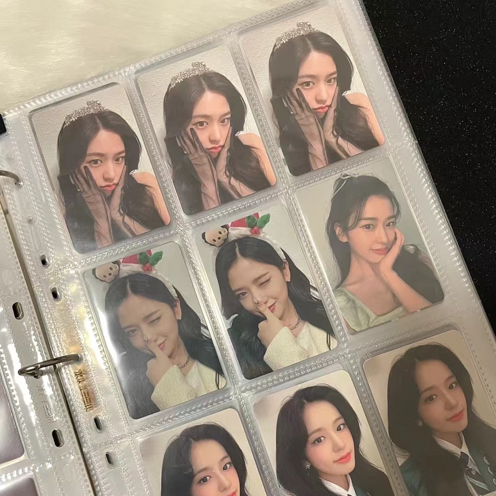 A4 Photocard Binder 9 Pocket Card Sleeves Polaroid KPOP Lomo Card Game Trading Card Holder อัลบั้มขนาดใหญ่