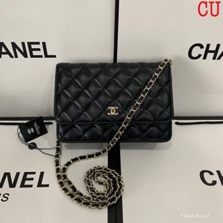 Chanel woc black กระเป๋าสะพายข้าง กระเป๋าสะพายแฟชั่น กระเป๋าแบรนด์เนม