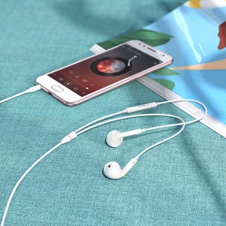 (รุ่นใหม่ล่าสุด)หูฟัง OUKU M20 ชนิดใส่ในหู พร้อมไมโครโฟนในตัว บลูทูธแบบมีสาย สำหรับ L 7 8 x xr 11 12 13 14 pro max