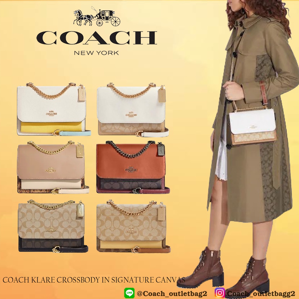 COACH KLARE CROSSBODY IN SIGNATURE CANVAS