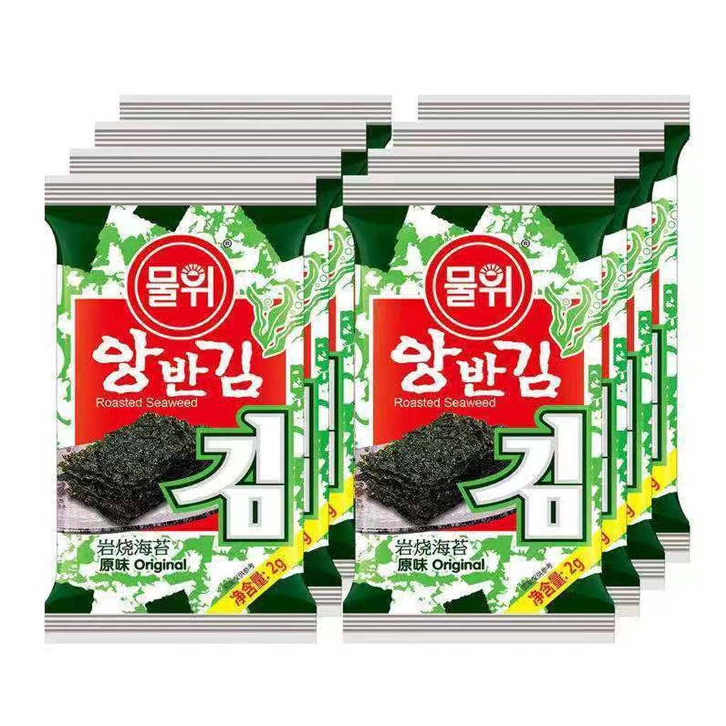 สาหร่ายเกาหลี อบกรอบ รสออริจินอล สาหร่ายแบบแผ่น ปรุงรสพร้อมทานกินเปล่าก็ดี กินกับข้าวก็เยี่ยม สินค้านำเข้าจากเกาหลี