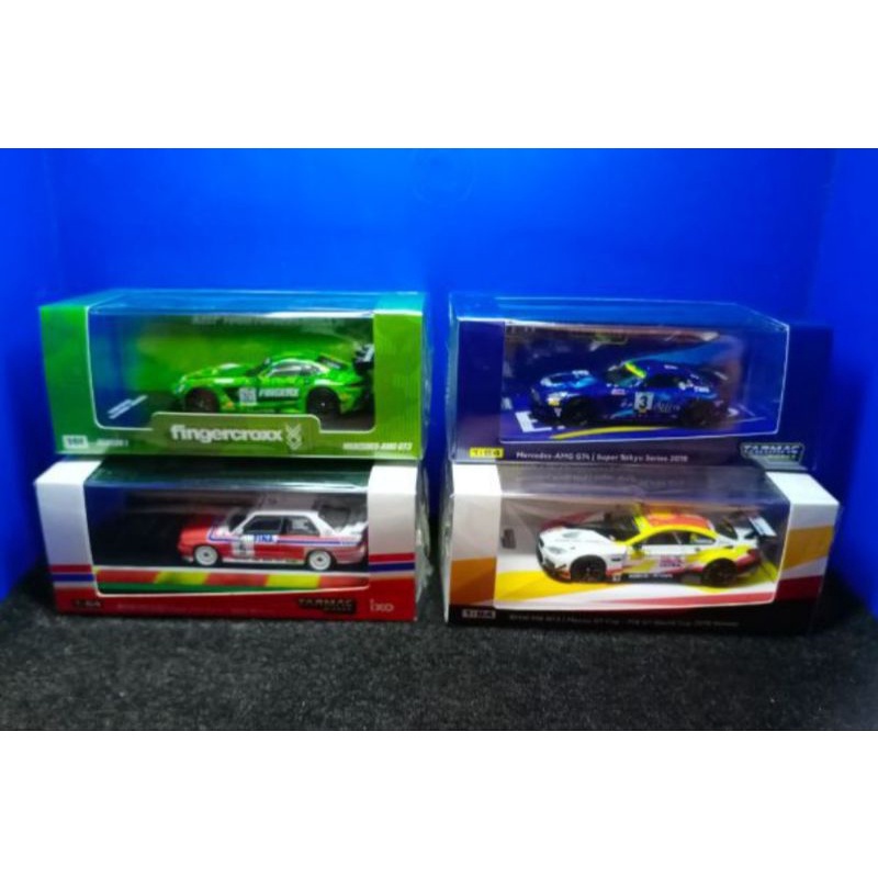 โมเดลงานTarmac BMW M3 E30/Mercedes AMG GT4/BMW M6 GT3