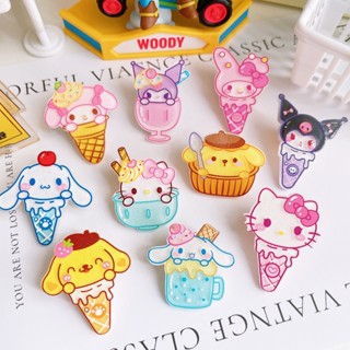 แผ่นสติกเกอร์เรซิน ลายการ์ตูน Meimei Dingding Mimi น่ารัก แฮนด์เมด DIY สําหรับตกแต่งตู้เย็น แก้วน้ํา เครื่องประดับ ครีม กาว เคสโทรศัพท์