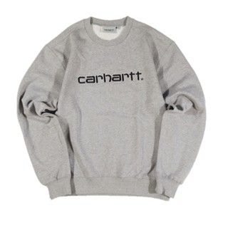 Carhartt W IP Carhartt เสื้อแจ็กเก็ต คอกลม พิมพ์ลายตัวอักษร สไตล์สตรีท คลาสสิก สําหรับผู้ชาย และผู้หญิง