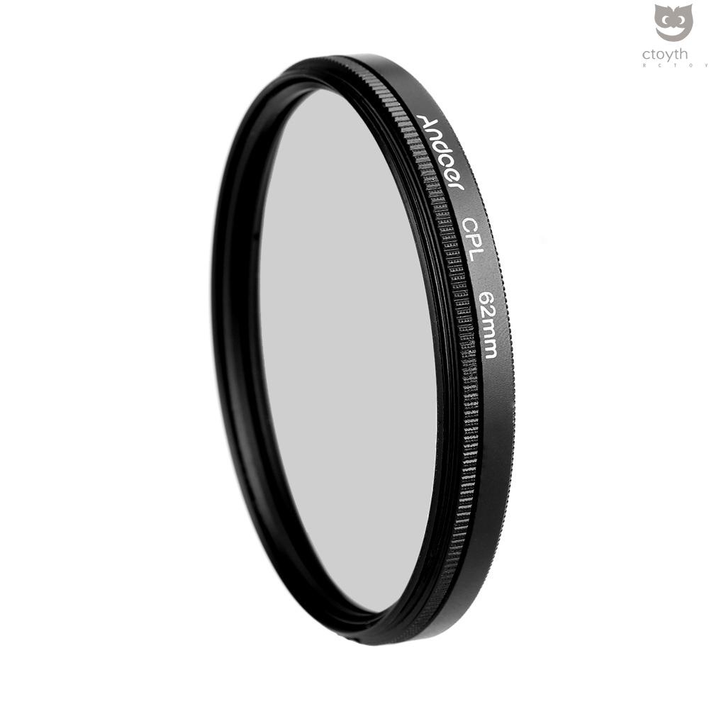 Andoer ชุดฟิลเตอร์กรองแสง UV CPL+Close-Up+4 +Star 8-Point 62 มม. สําหรับ Macro Close-Up Star 8-P #8