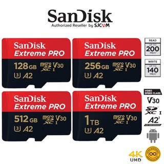 Sandisk Extreme Pro การ์ด microSD 128GB 256GB 512GB 1TB UHS-I A2 ความเร็ว