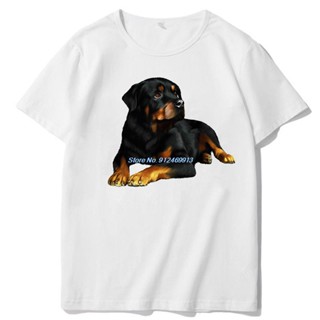 เสื้อเชิ้ตชาย Rottweiler Dog แฟชั่นเสื้อยืดกราฟิกเสื้อยืดแขนสั้นเสื้อยืดแขนสั้น Harajuku เสื้อยืดคอโอคอฮาราจูกุ Harajuku