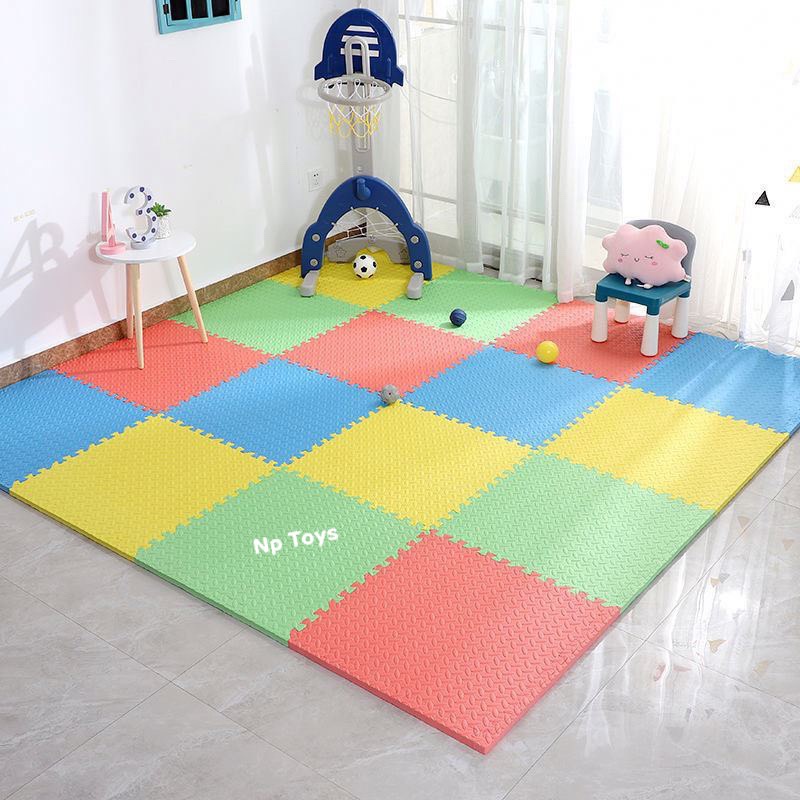 Np Toys แผ่นรองคลาน แผ่นรองคลานแบบจิ๊กซอว์ ขนาดใหญ่60x60 (1แพ็ค6แผ่น)
