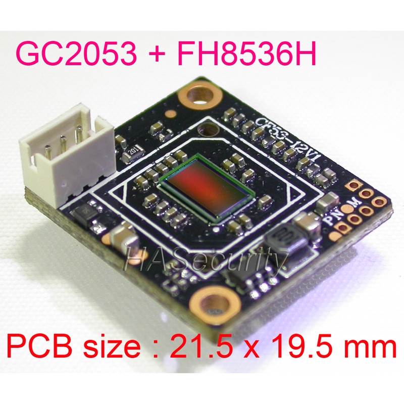 mini AHD-H (1080P) 1/2.7" GalaxyCore GC2053 CMOS FH8536 CCTV camera PCB ...